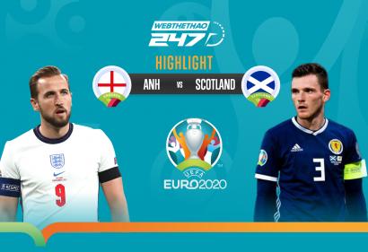 [Highlight Euro] Video bàn thắng Anh vs Scotland (02h00, 19/6/2021)