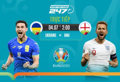 [Live] Tường thuật Ukraine vs Anh, 2h00 ngày 04/07/2021 | Vòng Tứ Kết