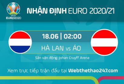 Nhận định, Soi kèo Hà Lan vs Áo, 2h00 ngày 18/6/2021