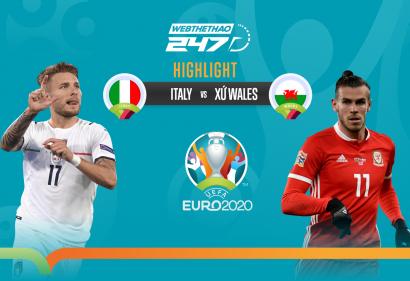 [Highlight Euro] Video bàn thắng Italia vs Xứ Wales (23h00, 20/6/2021)