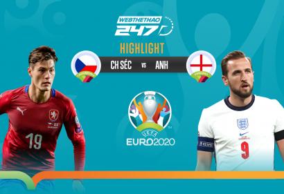 [Highlight Euro] Video bàn thắng CH Séc vs Anh (2h00, 23/6/2021)