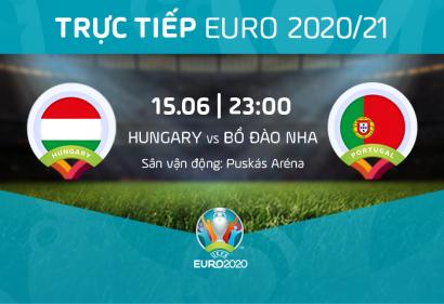 [Live] Tường thuật Hungary vs Bồ Đào Nha, 23h ngày 15/6/2021