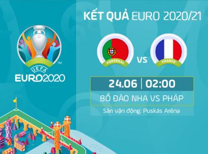 Kết quả, Tỷ số Bồ Đào Nha vs Pháp, 02h00 ngày 24/6/2021