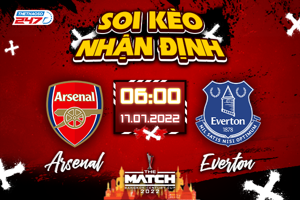 Soi kèo Arsenal vs Everton, 06h00 ngày 17/7 - Giao hữu các CLB
