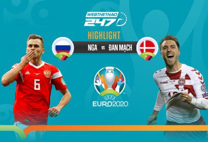 [Highlight Euro] Video bàn thắng Nga vs Đan Mạch (2h00, 22/6/2021)