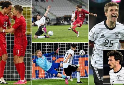 Đức 1-1 Đan Mạch: Thầy trò HLV Joachim Low tiếp tục gây thất vọng cho các CĐV nhà