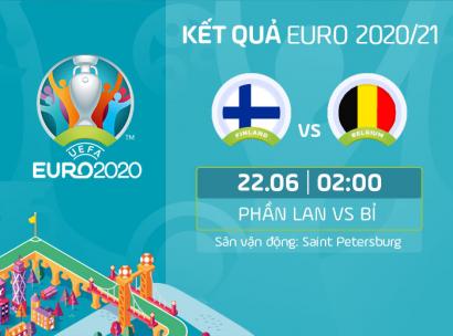 Kết quả, Tỷ số Phần Lan vs Bỉ, 02h00 ngày 22/6/2021