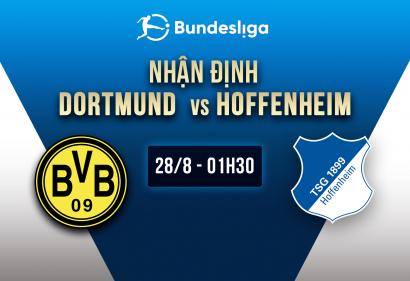 Nhận định Dortmund vs Hoffenheim, 1h30 ngày 28/8 | Vòng 3 Bundesliga